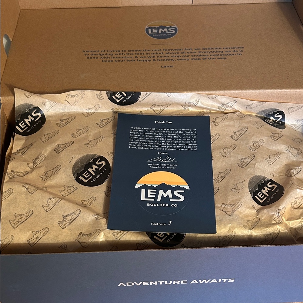 LEMS Men's Black Athletic Shoes - Picture 5 of 5